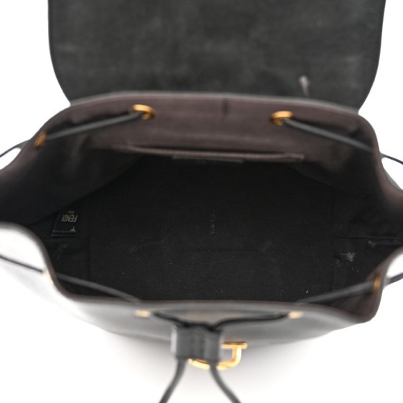 Vitello Cruise F is Fendi Drawstring Backpack Black